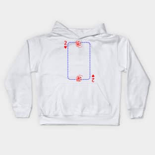 2 of hearts Kids Hoodie